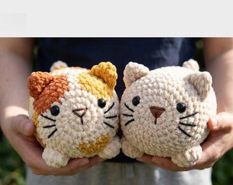 Jellycat Crochet Pattern PDF - Easy Amigurumi Cat Toy Pattern - Chunky Crochet Cat Digital Download, Cute Cat Plushie DIY Jelly cat Inspired