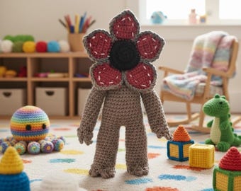 Demogorgon Crochet Pattern, Monster Amigurumi Plush Toy (PDF Pattern)