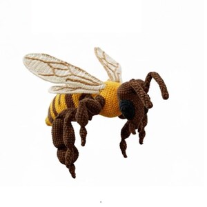 Amigurumi Honey Bee Häkelpuppe, realistische Biene (PDF-Häkelanleitung).