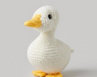 Amigurumi Duck Crochet Pattern, Easy Plush Toy (PDF Pattern)
