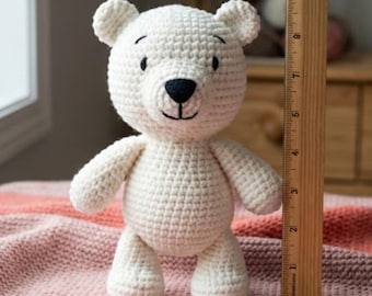 Polar Bear Crochet Pattern, Crochet Bear Pattern, Easy Crochet Pattern, Cute Polar Bear Amigurumi, Teddy Bear Pattern, Crochet Doll Pattern