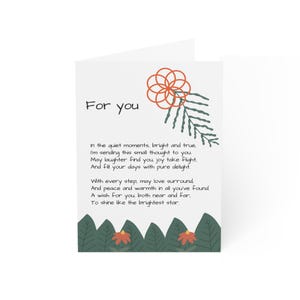 Set bloemenwenskaarten: opbeurende briefjes voor elke gelegenheid, perfect voor verjaardagen, bedankjes, vieringen, inclusief inspirerende berichten,