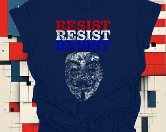 Resist t-shirt Resist, Protest Tee, Political Shirt, Gift for Activists, Rally Attire, express your frustration, be Patriotic, impeach Trump