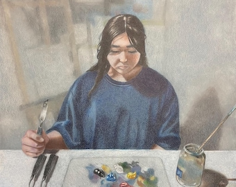 Colored Pencil Portrait Art Prints