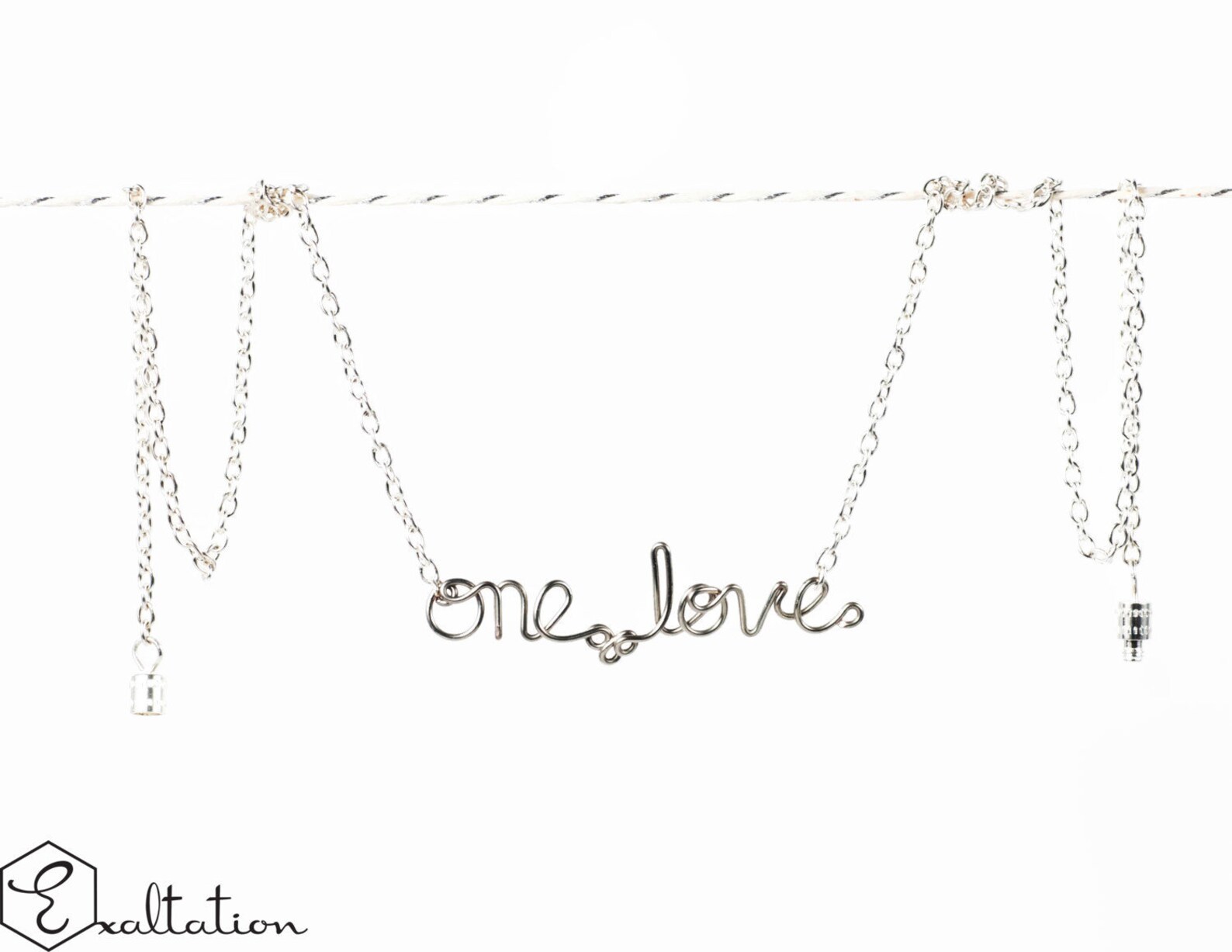 One Love Necklace Bob Marley Lyrics Jewelry Oneness Etsy