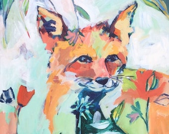 Hide and Seek: Fox Art Print