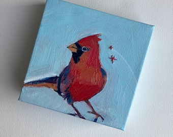 Cardinal Small Painting