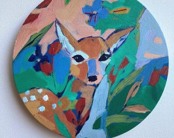 Small Deer Painting: Hello Deer