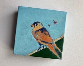 Small Sparrow Painting
