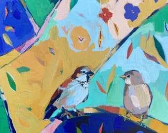 Conversation: Sparrow Painting