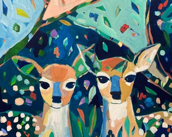 Grow Together: Large Abstract Painting