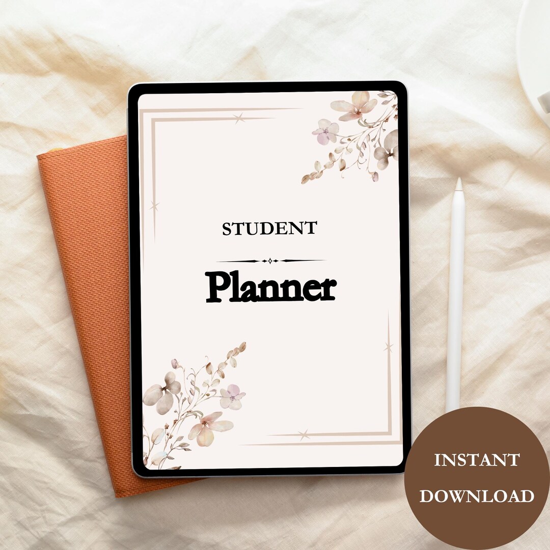 Student Planner – Digital PDF for Goodnotes, iPad Academic Organization ...