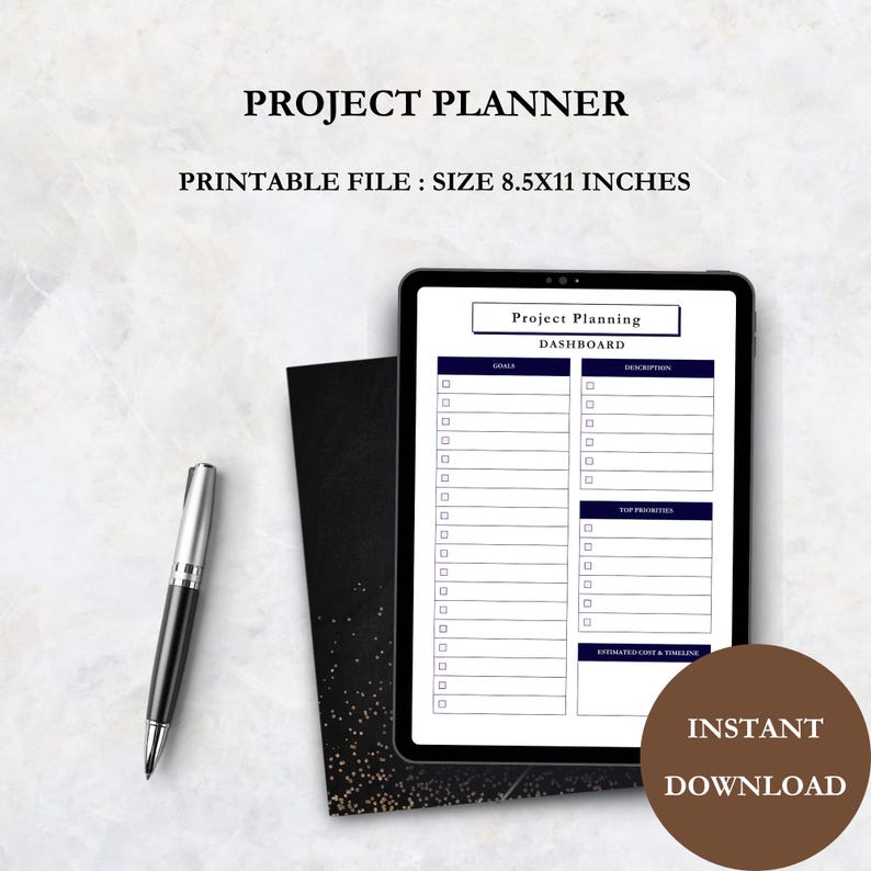 Project Planner – Digital PDF for Goodnotes and iPad – Professional ...