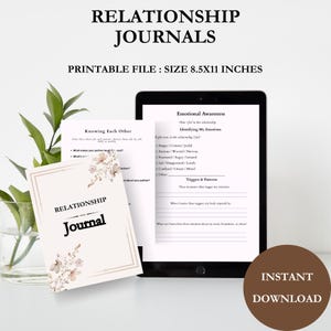 Relationship Journal – Digital PDF for GoodNotes and iPad – Connection and Communication Tracker – Instant Download