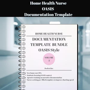 Home Health Bundel verplegingsnotities, afdrukbare grafieksjablonen, 25 reële scenario's, SBAR SOAPIE-indeling, RN-documentatietool, verpleegkundige in het hospice