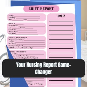 Nursing Shift Report Bundle, LTC Report Sheets, Editable Nurse Handover ...