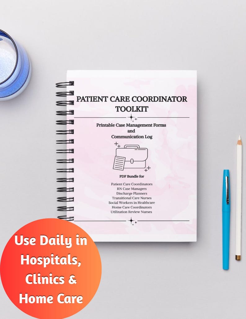 Case Management Rounding Sheets Case Management Sheet Bundle for Patient Care, Patient Care Coordinator ...