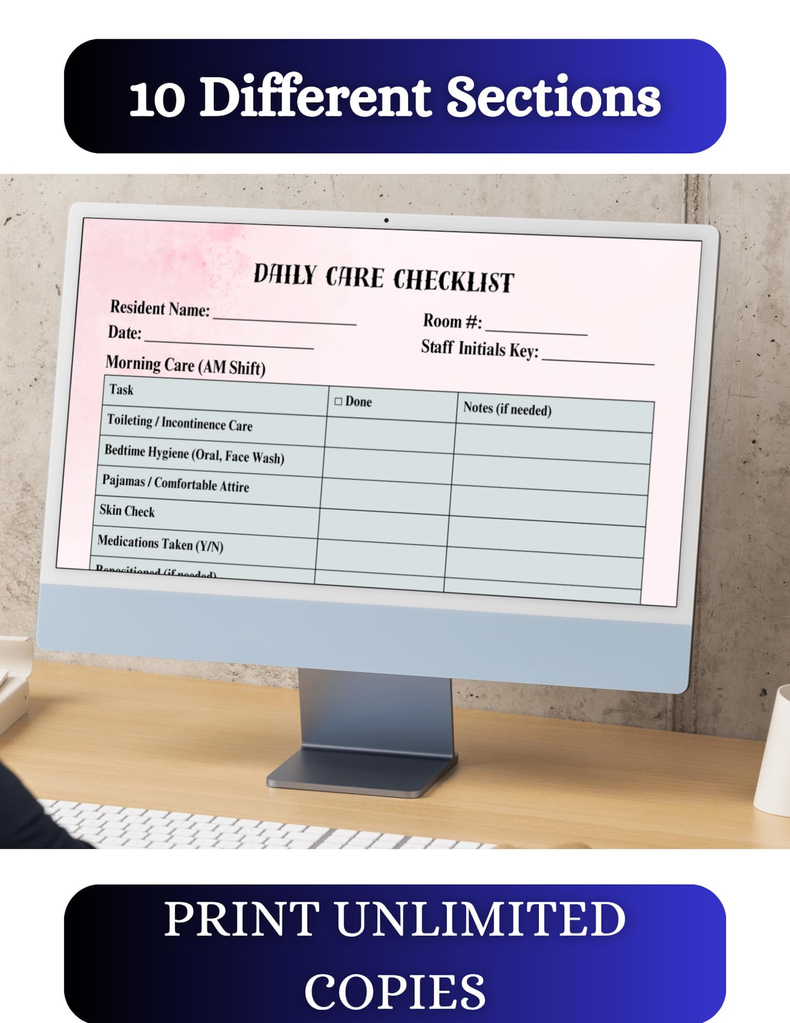 Nurse Group Home Assessment Forms Bundle, Printable Care Plan Templates ...