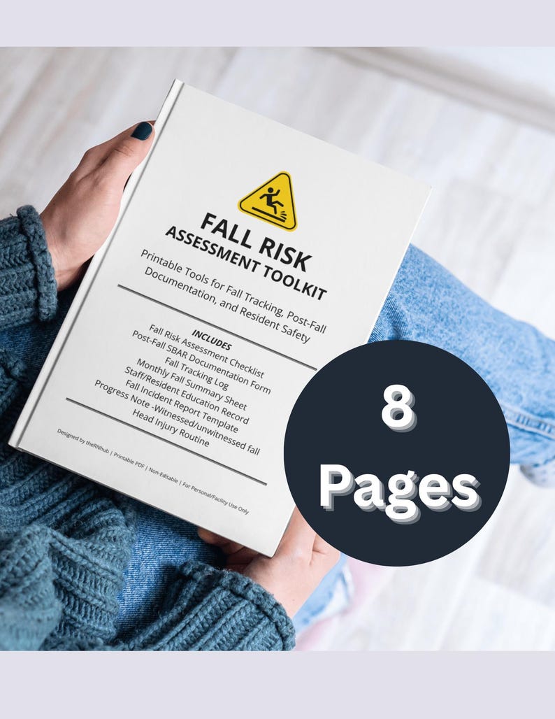 Printable Fall Risk Bank Printable Fall Risk Toolkit for Nursing Homes, Printable LTC Forms ...