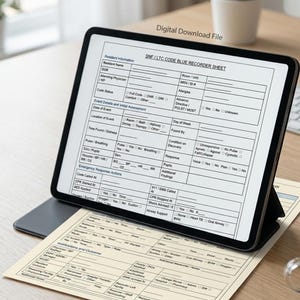 Editable Code Blue Template for SNF and LTC , Post Code Debrief Form ...