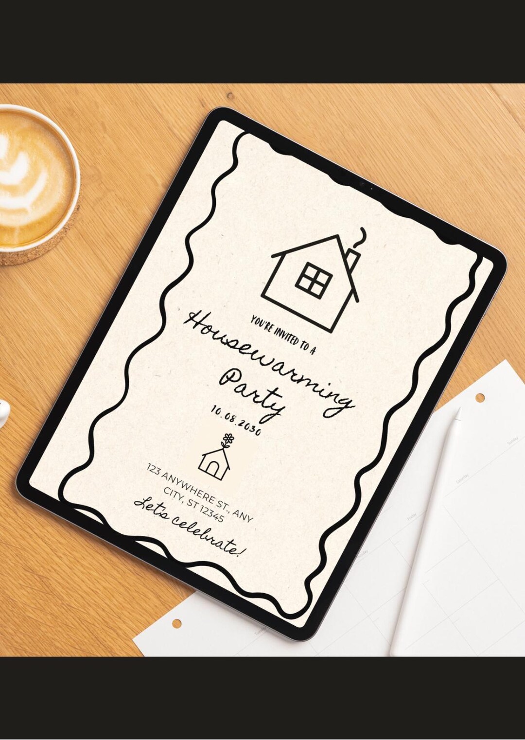 Minimalist Housewarming Party Invitation Template Printable New Home ...