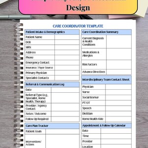 Printable Nursing Care Coordinator Template for Case Managers in ...