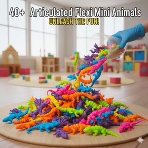40 + Gelenktier STL Pack, 3D Druckbare Modelle (Digitaler Download)
