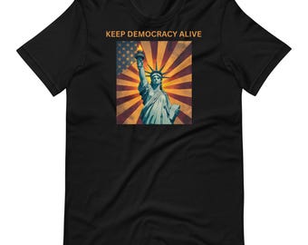 Liberty Graphic No Kings Shirt Political Protest Activist Gift Apparel Pro Democracy Tee