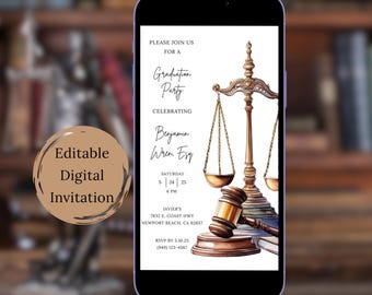 de remise des diplômes d'avocat | de Invitation à une remise de diplômes d'avocat numérique | Diplômé d'une faculté de droit | Avocat diplômé | Avocat