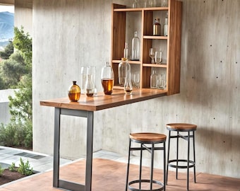 Plano de barra Murphy: Minibar plegable para exteriores (Descarga PDF)