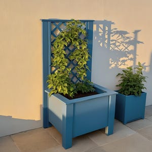 Pflanzkasten mit Rankgitter DIY Plan – Erhöhtes Gartenbeet Holzbearbeitung PDF