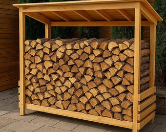 Firewood Shed Plans - Outdoor lumber storage (Woodworking plan)