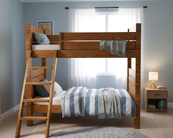 Doppel-Etagenbett DIY Holzbearbeitungs-Pläne: Platzsparendes Design (PDF-Anleitung)