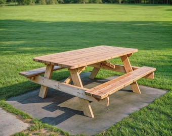 6-Foot Picnic Table Plan: Patio Furniture ,Woodworking Plans (PDF Download)