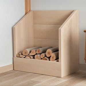 DIY Firewood Storage Box Build Plans: Wooden Log Rack (PDF Build Plan)