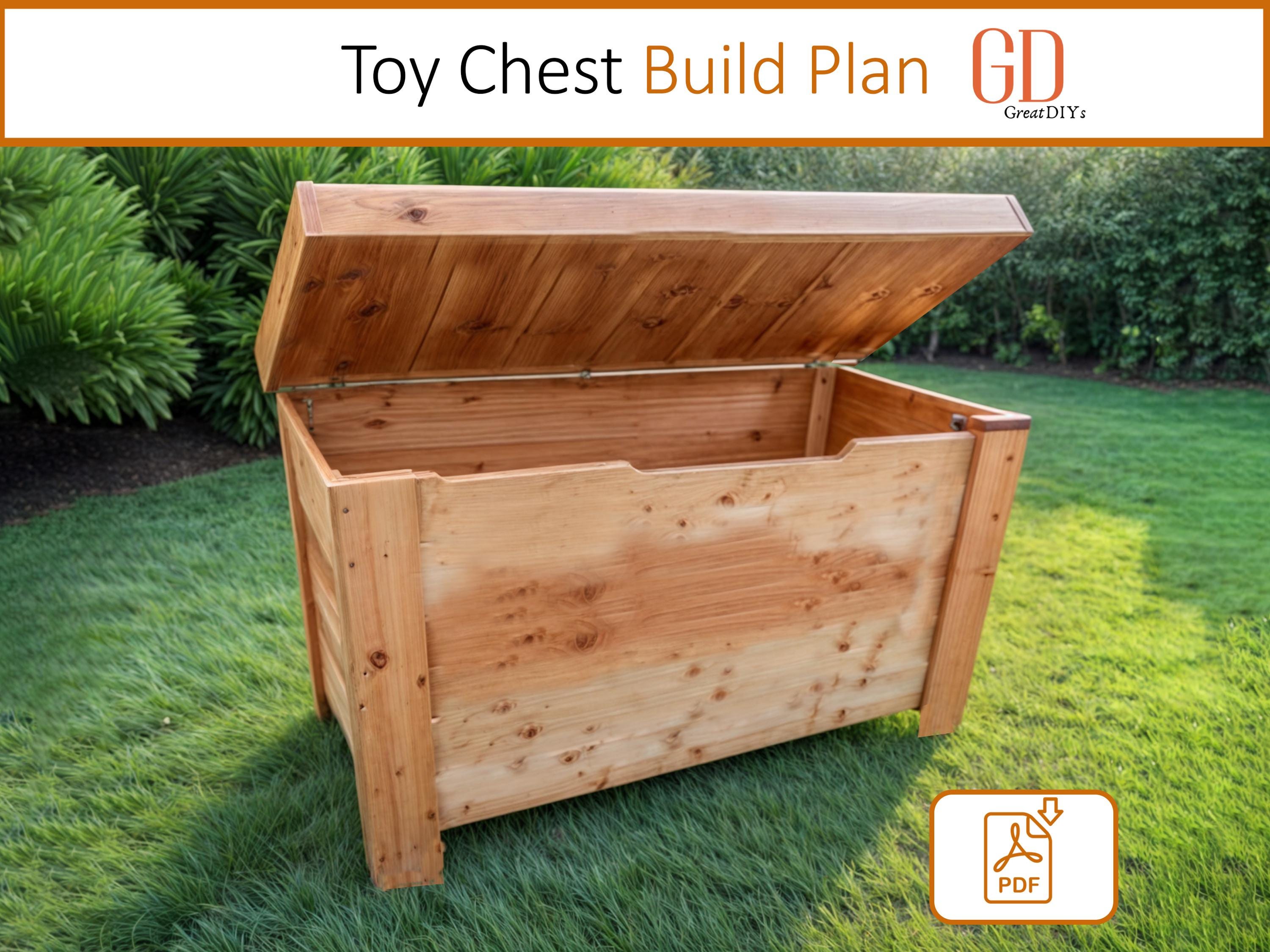 Wooden Toy Storage Chest Plan: (36 X 16 X Woodworking Plan