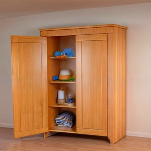 Progetto per armadio in legno: design classico, progetti di lavorazione del legno (download PDF)