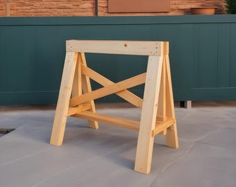 Wooden Sawhorse Plan: Woodworking Plans (PDF Download)
