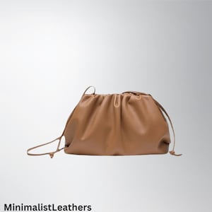 High-End Fashionable  Women&#39;s Dumpling Bag New , Leather Clutch Handbag Evening Bag - 100% genuine leather , perfect Gift for Her