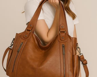 Stylische Einkaufstasche: Große Crossbody Messenger, Designer Arbeitstasche