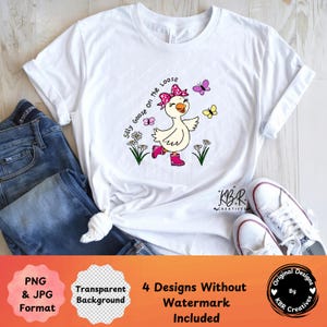 Silly Goose On The Loose PNG, Sarcastic Design Png, Funny Png Shirt Sublimation, Girly Goose Design, Goose Meme Shirt, Png digital download