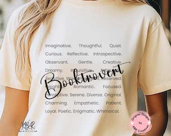 Booktrovert Word Art PNG Booktrovert Words Book Lover Gift Booktroverts Tote Bag Book-trovert gift Book Reader Book Vase Booktok