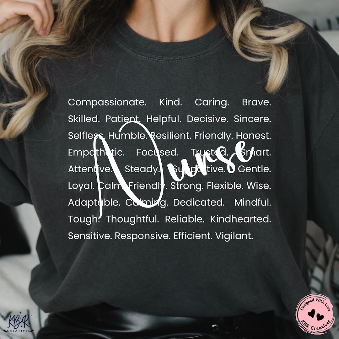 Nursing Word Art Nurse Digital Download PNG Nurse Shirt Description ...