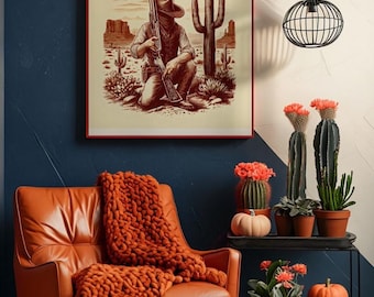 Cowboy wall art