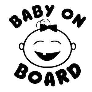 Baby Girl on Board Decal