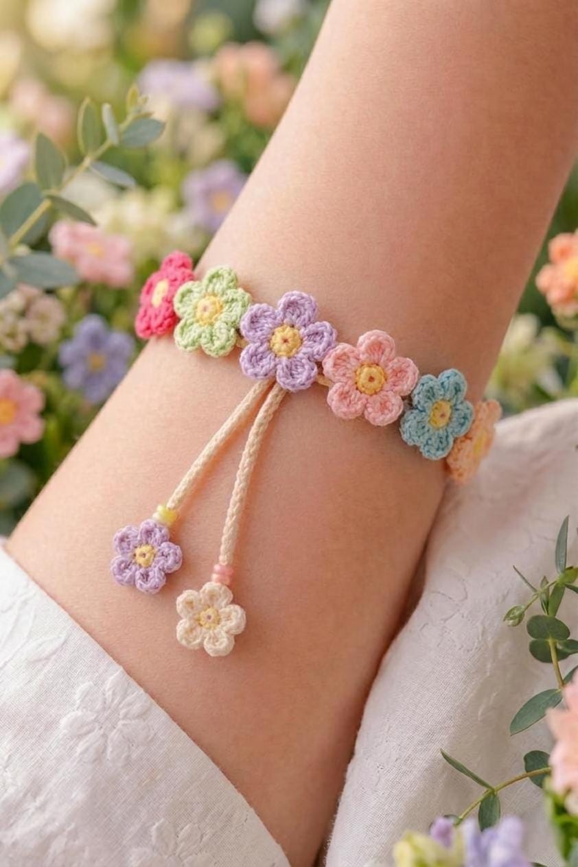 Flower bracelet - Etsy 日本