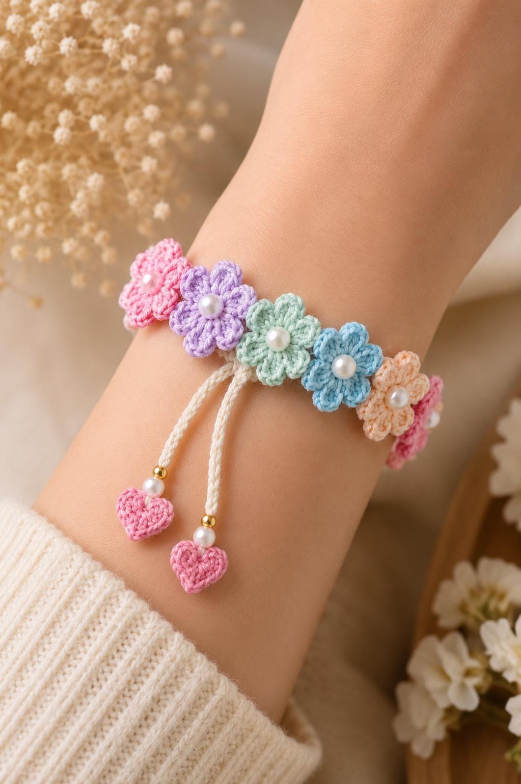 Flower bracelet - Etsy 日本