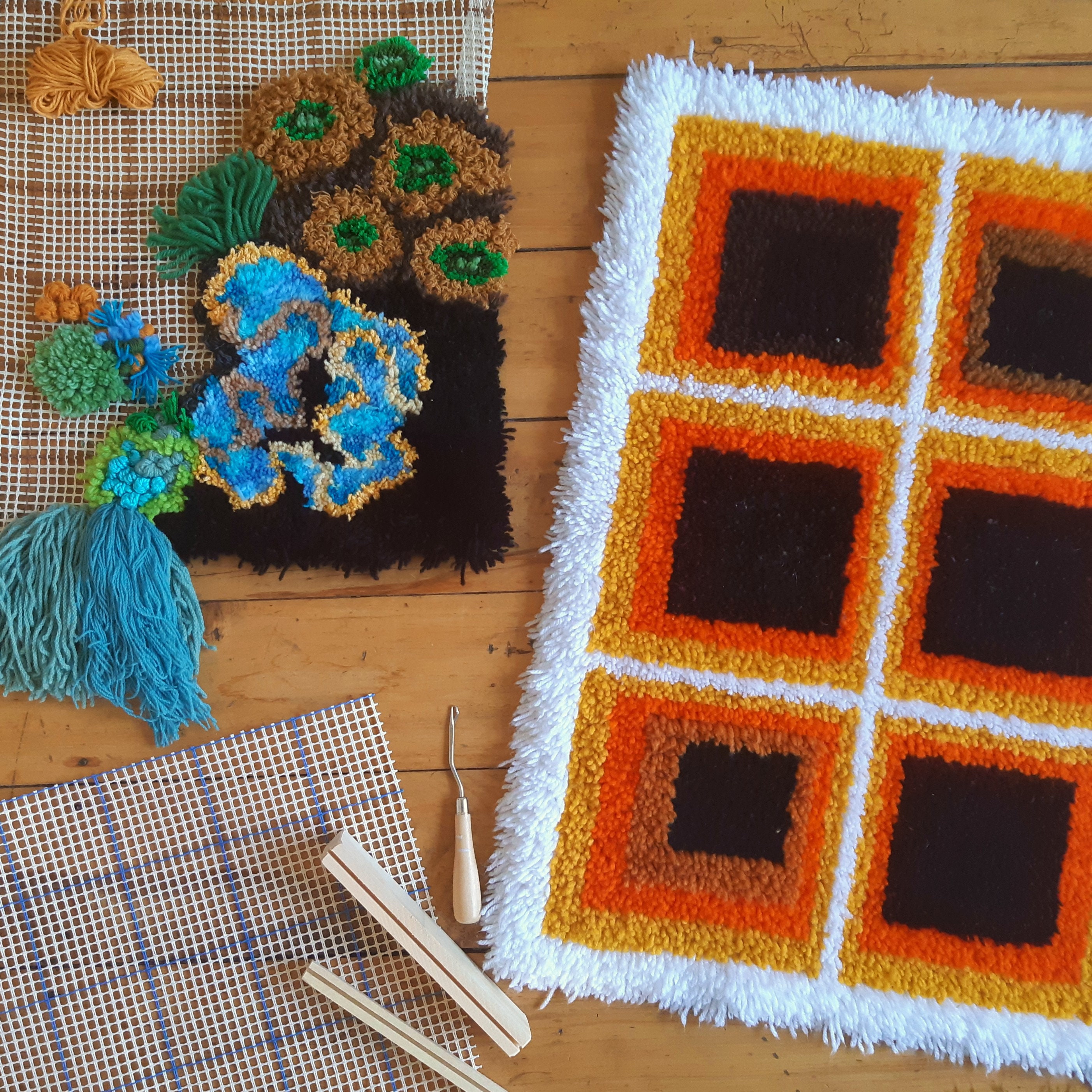 Making a Latch Hook Rug 