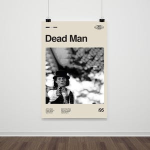 Dead Man Poster, Retro Movie Print, Modern Vintage Movie Posters,Mid Century Modern Poster