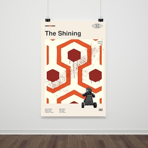 The Shining Movie Poster: Retro Mid-Century Modern Print